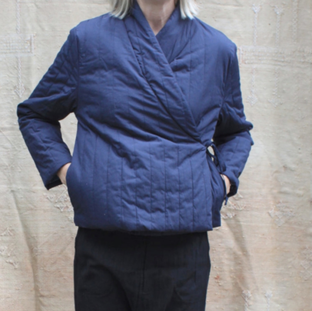 Pietsie Kyoto quilted wrap kimono jacket